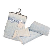 BW-112-1076S: Baby Swirl Design Wrap With Sherpa Back- Sky